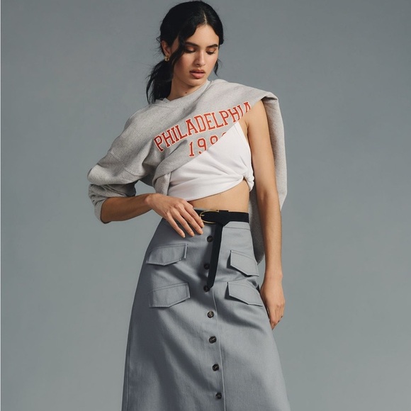 Anthropologie Dresses & Skirts - NWT Anthropologie Mare Mare x Anthropologie Utility Midi Skirt ✨🍸